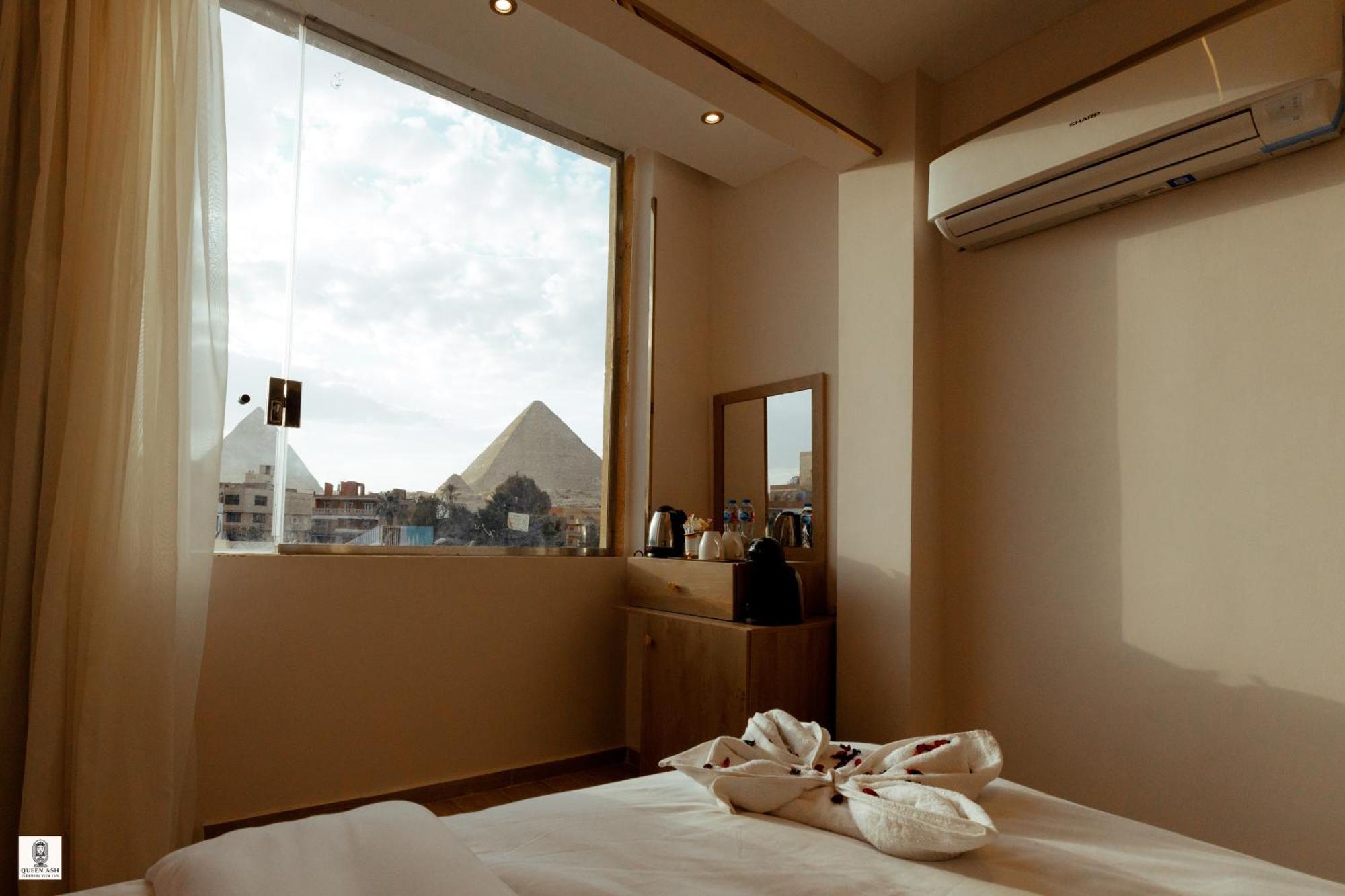 Queen Ash Pyramid View Inn Kafret el-Gabal Esterno foto