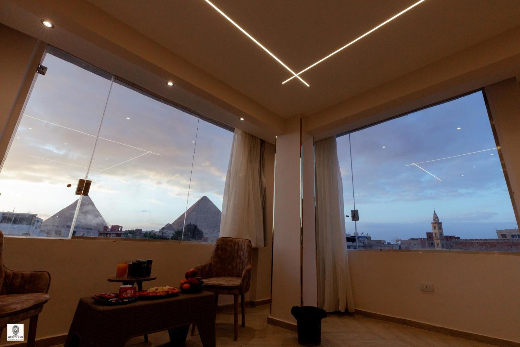 Queen Ash Pyramid View Inn Kafret el-Gabal Esterno foto