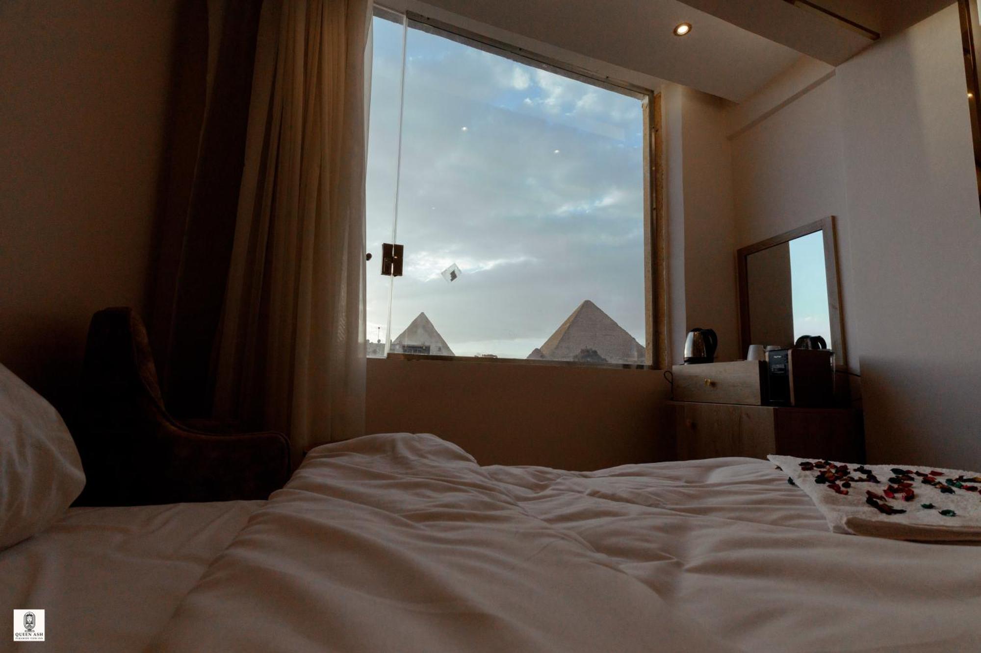 Queen Ash Pyramid View Inn Kafret el-Gabal Esterno foto